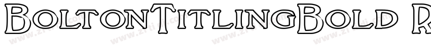 BoltonTitlingBold Re字体转换